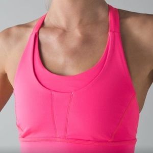 LULULEMON Neon Pink Pack It In Bra